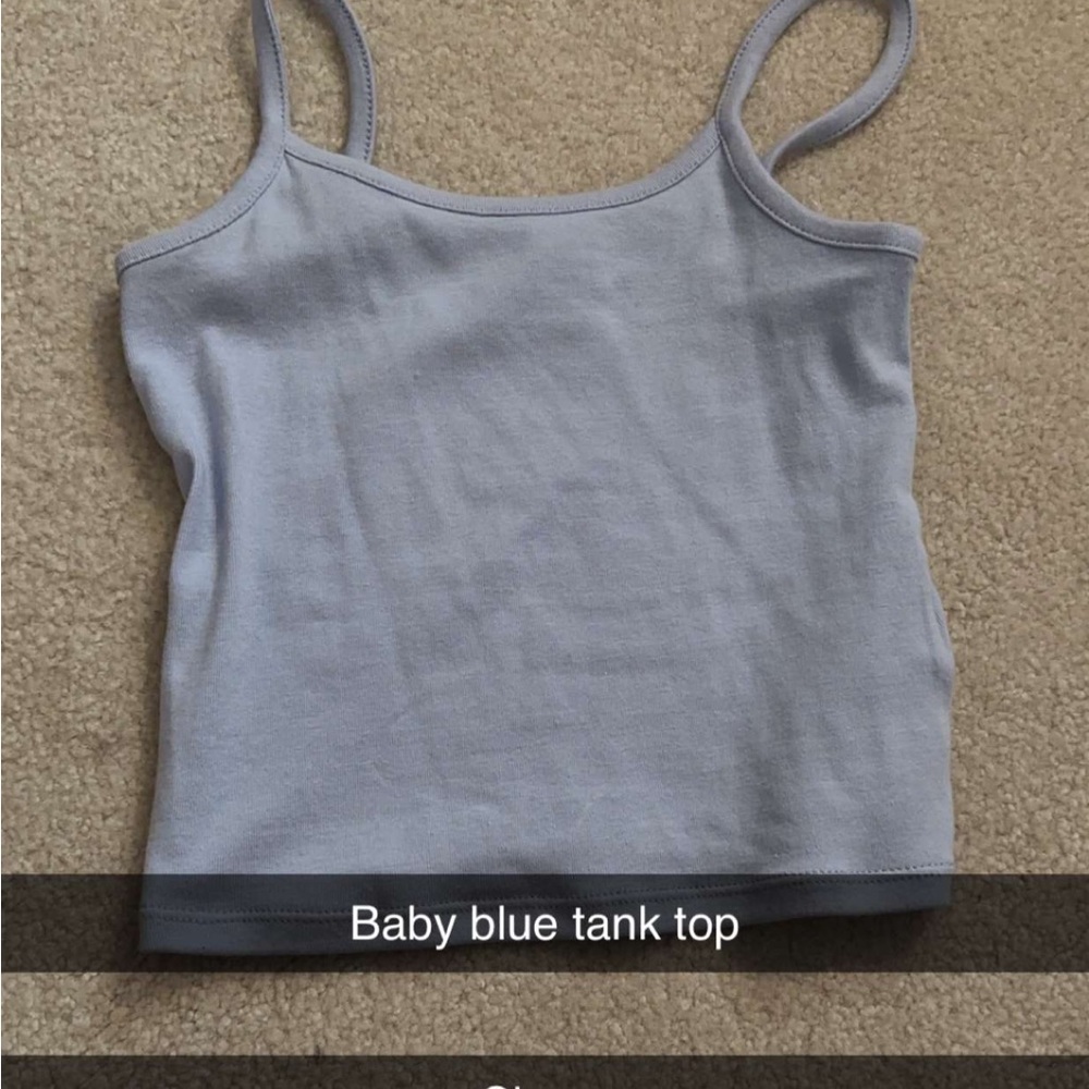 Baby blue tank top